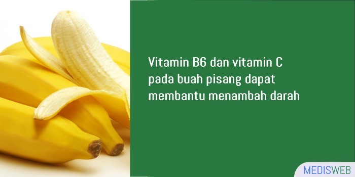 buah pisang untuk menambah darah