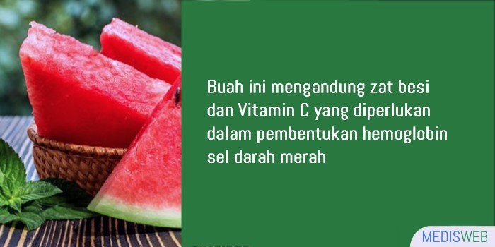 semangka buah penambah darah